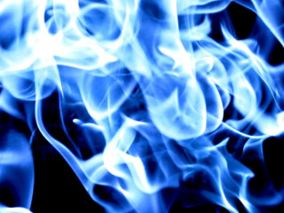 Blue fire white smoke flames - vfx free wallpaper