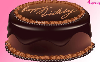 Chocolate birthday cake happy birthday - a happy birthday message free wallpaper
