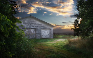 Barn door window grass trees - the grass and trees free wallpaper