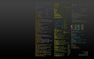 Black background lines patterns design - ascii art free wallpaper