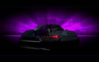 Car purple background red taillight - the image free wallpaper