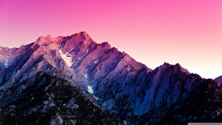 Mountain range pink sky background - a pink sky free wallpaper