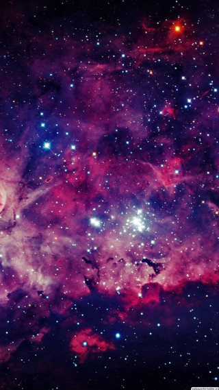 Stars cluster purple background blue - a large cluster of stars free wallpaper
