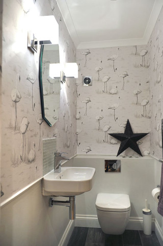 Bathroom star toilet sink wall - a bathroom free wallpaper