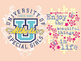 Lettering pink background flowers blue - vivid free wallpaper