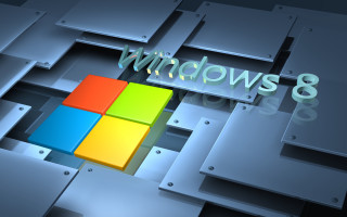Computer screen windows 8 metal - isometric free wallpaper