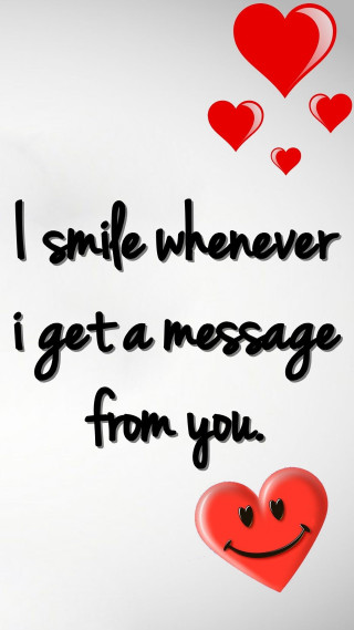 Heart smile message from you - a picture of a heart free wallpaper