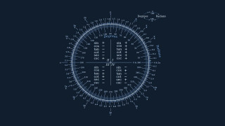 Blueprint clock dark background white - clock free wallpaper