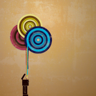 Colorful paper pinwheel brown yellow - amir zand free wallpaper