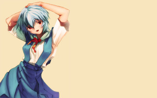 Woman blue hair bow tie 2 - a picture free wallpaper