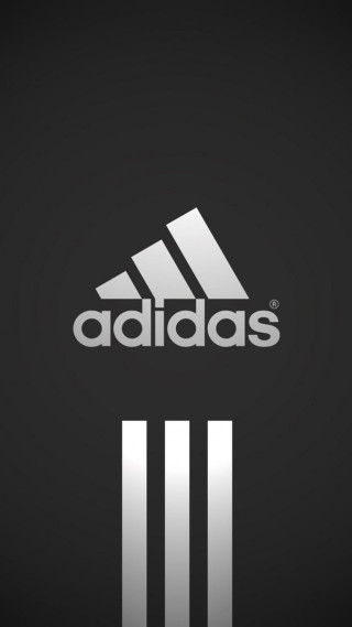 Adidas black white logo stripe 2 - the bottom of the logo free wallpaper
