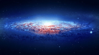Large colorful spiral object sky - galaxy free wallpaper