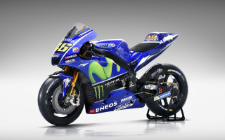 Blue motorcycle monster logos photorealism 2 - the front wheel free wallpaper