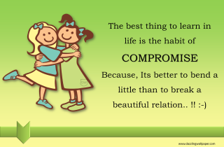 Two girls hugging quote chalkboard - free love wallpaper