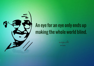 Quote green blue background man - visionary free wallpaper