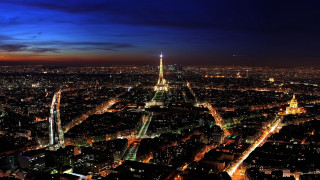 City night tower lights skyline 4 - city free wallpaper