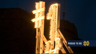 Large clock tower lights sky - a large clock tower free wallpaper
