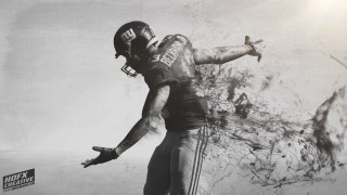 Football player throwing ball arms - explosion free wallpaper