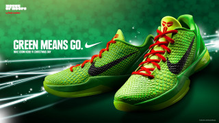 Green sneakers red laces green - a pair free wallpaper for desktop