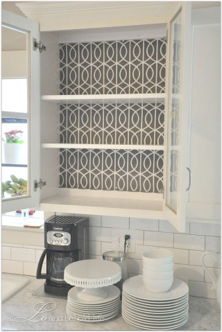 Kitchen microwave shelf plates coffee - free architecture wallpaper