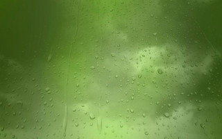 Green background raindrops sky clouds - art green free wallpaper