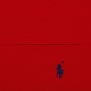 Red wall blue horse person - free minimalism wallpaper