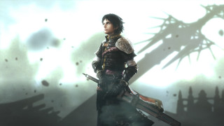 Man black outfit holding sword - a black outfit holding free wallpaper