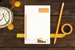 Notepad pencil table jar white 2 - a jar free wallpaper