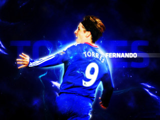 Man blue uniform playing soccer - the back of his shirt free wallpaper