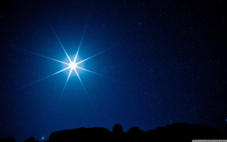 Bright star mountain range night - the sky above a mountain range free wallpaper