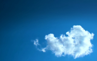 Cloud bird flying sky blue - benoit b. mandelbrot free wallpaper