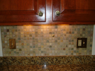 Kitchen counter light switch marble - chippy free wallpaper