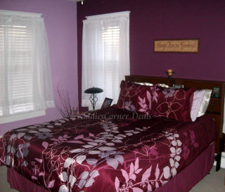 Bed purple comforter bedroom white - a bedroom free wallpaper