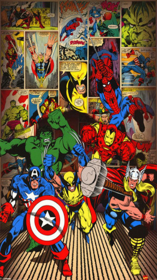 Avengers comics room posters collection - pop art free wallpaper