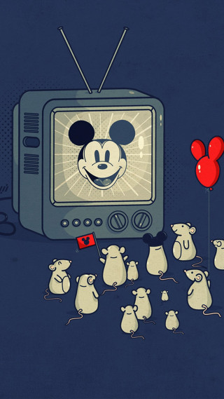 Mickey mouse friends television balloons - a television screen free wallpaper