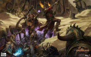 Warhammers desert demon attack sword - warhammer free wallpaper