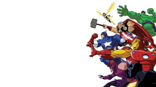 Cartoon characters white background fun 2 - a group of cartoon characters free wallpaper