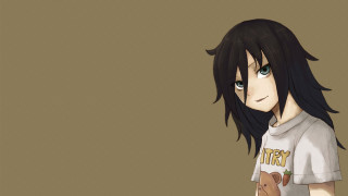 Cartoon character black hair white 2 - seductive free wallpaper
