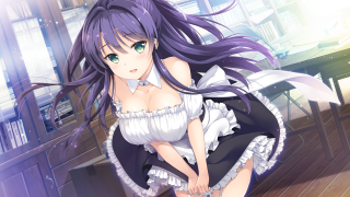 Woman white dress portrait library - detailed free wallpaper