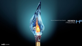 Blue yellow flame black background - a flame free wallpaper