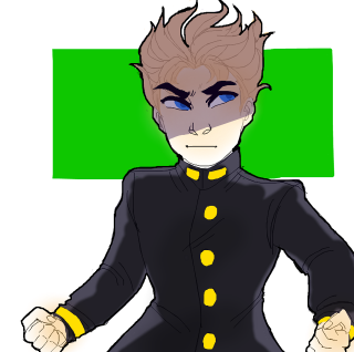 Blonde uniform blue eyes clenched - madhouse free wallpaper