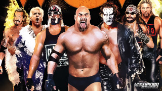 Wrestlers group standing sign - a digital painting free wallpaper