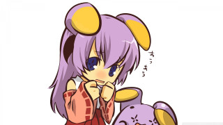 Cartoon character purple hair cat - stuffed free wallpaper