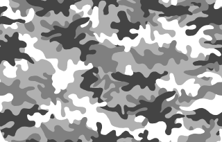 Gray white camouflage pattern black - op art free wallpaper