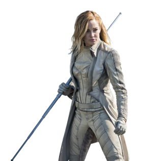 Woman white suit swords holding - a marble sculpture free wallpaper