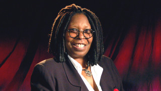 Woman glasses red rose smiling - a red curtain free wallpaper