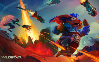Cartoon character flying rocket hand - a rocket free wallpaper
