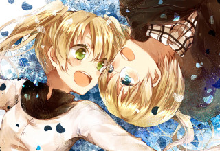 Couple laying bed water bubbles - a couple of people free wallpaper for desktop