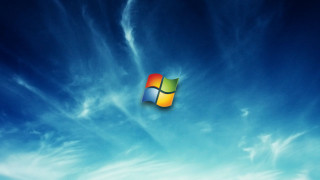 Blue sky microsoft logo cloud - a cloud in the background free wallpaper