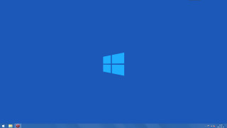 Blue wall window blue background - minimalist free wallpaper
